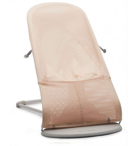 BabyBjorn Balance Soft - leżaczek, bujaczek, krzesełko | Mesh Różowy/Biały